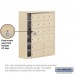 Salsbury Cell Phone Storage Locker - with Front Access Panel - 6 Door High Unit (8 Inch Deep Compartments) - 16 A Doors (15 usable) and 4 B Doors - Sandstone - Surface Mounted - Master Keyed Locks